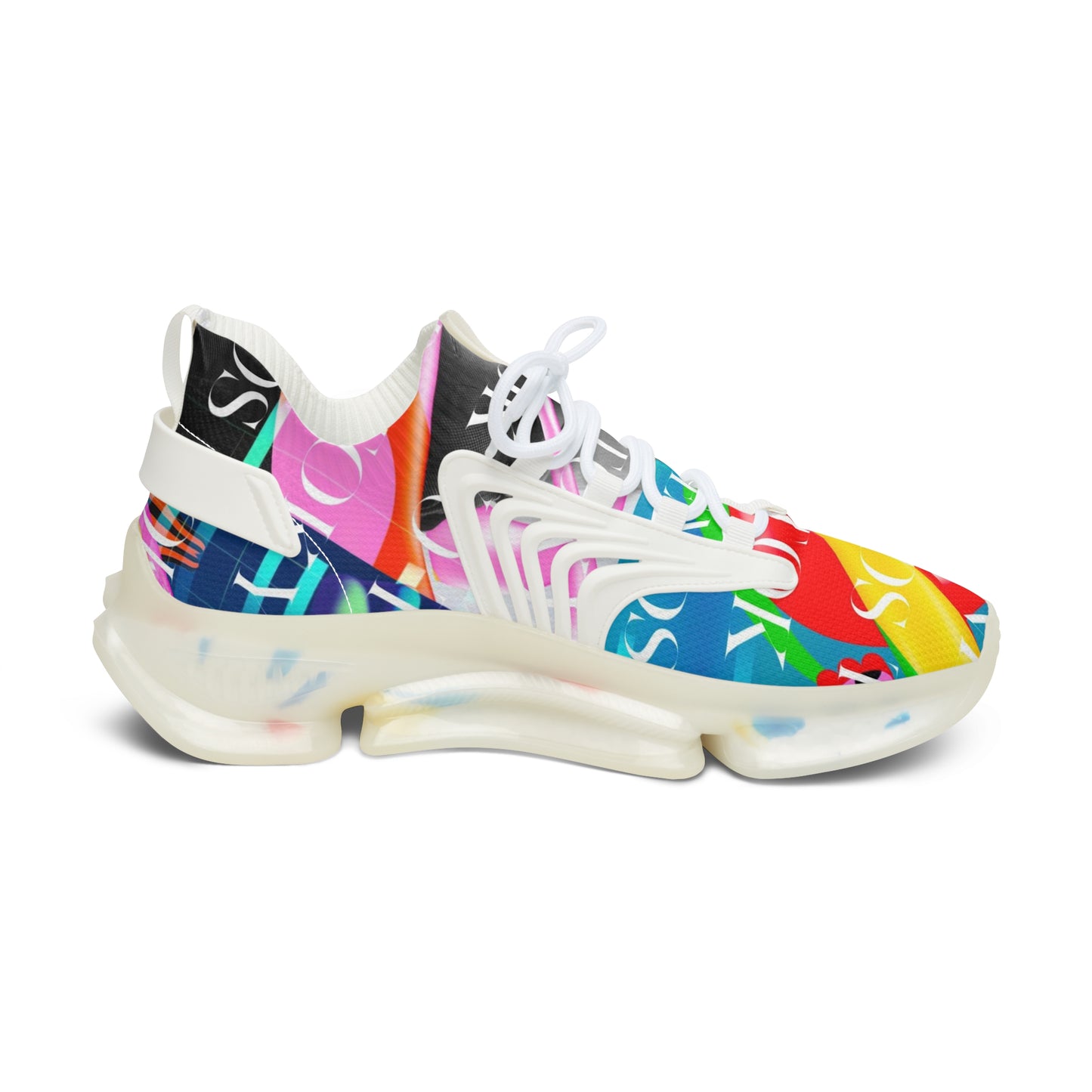 Futuristic Tokyo Hues: Women's NeonDream Sneakers