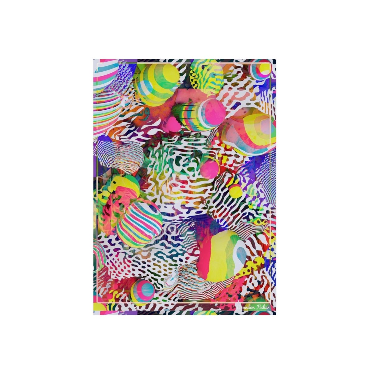 1980s Miami Vice — Aluminum Art Panel - Brandon Fisher Art