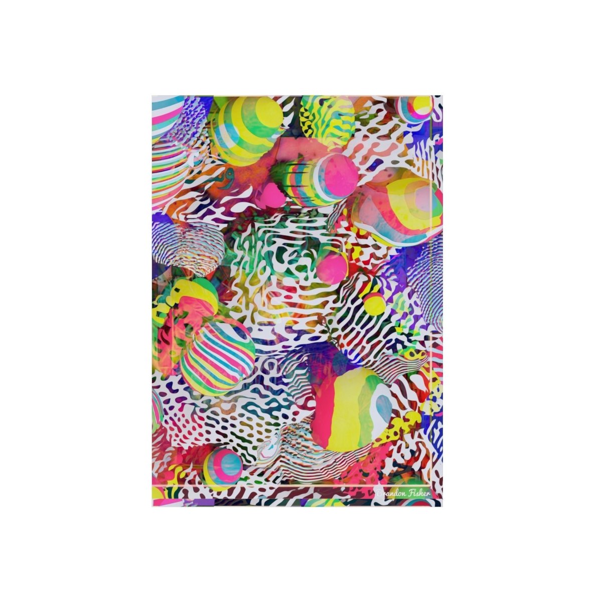 1980s Miami Vice — Aluminum Art Panel - Brandon Fisher Art