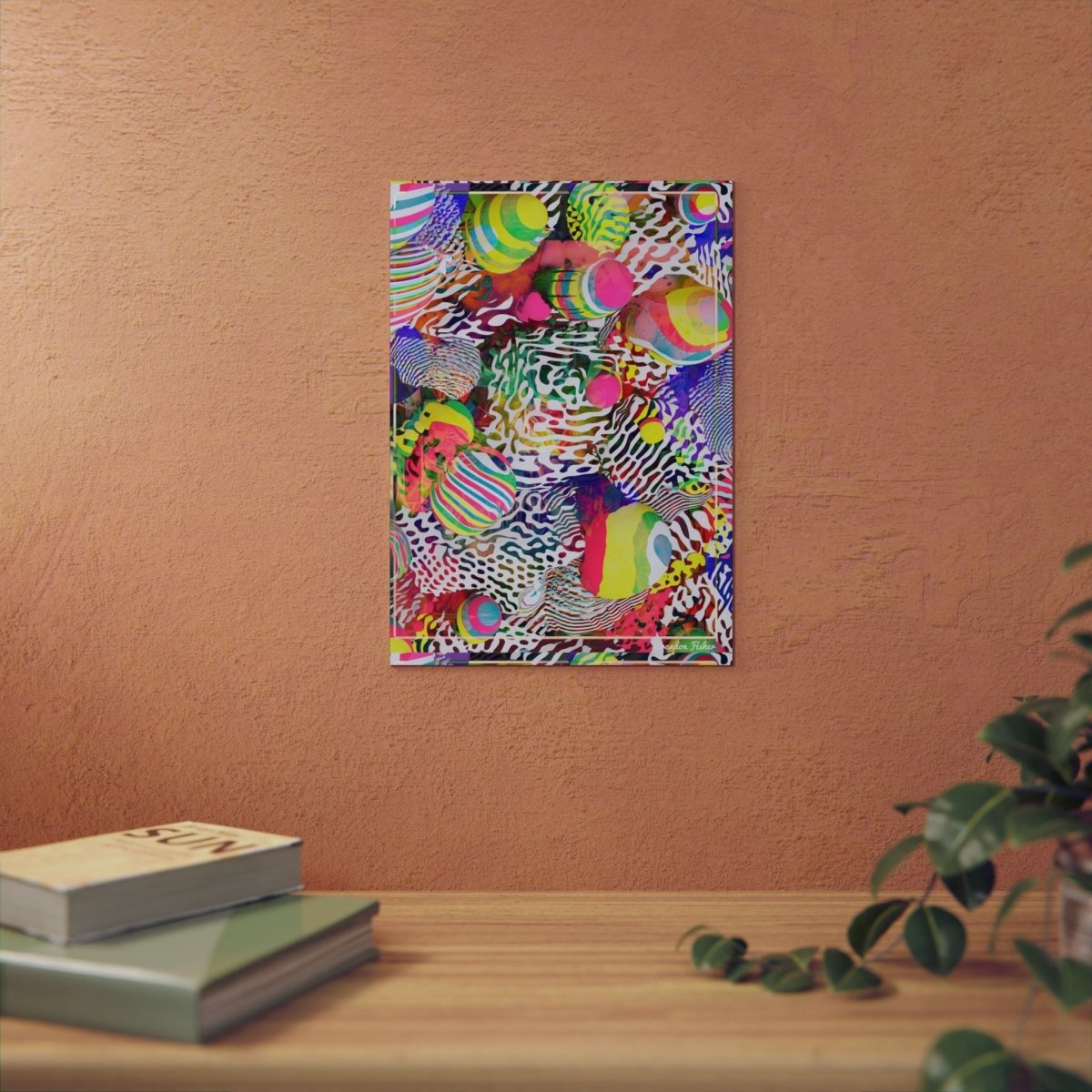 1980s Miami Vice — Aluminum Art Panel - Brandon Fisher Art