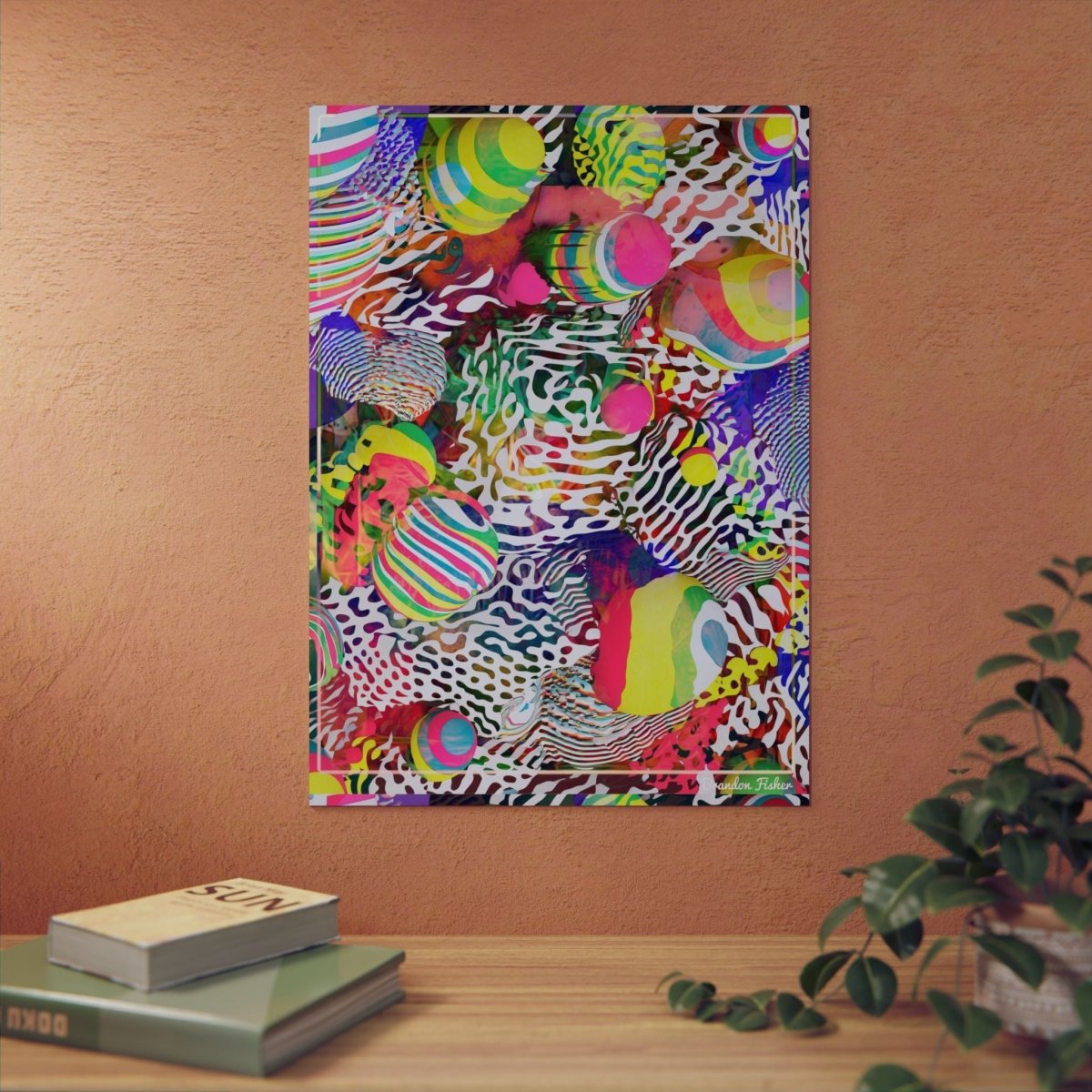 1980s Miami Vice — Aluminum Art Panel - Brandon Fisher Art