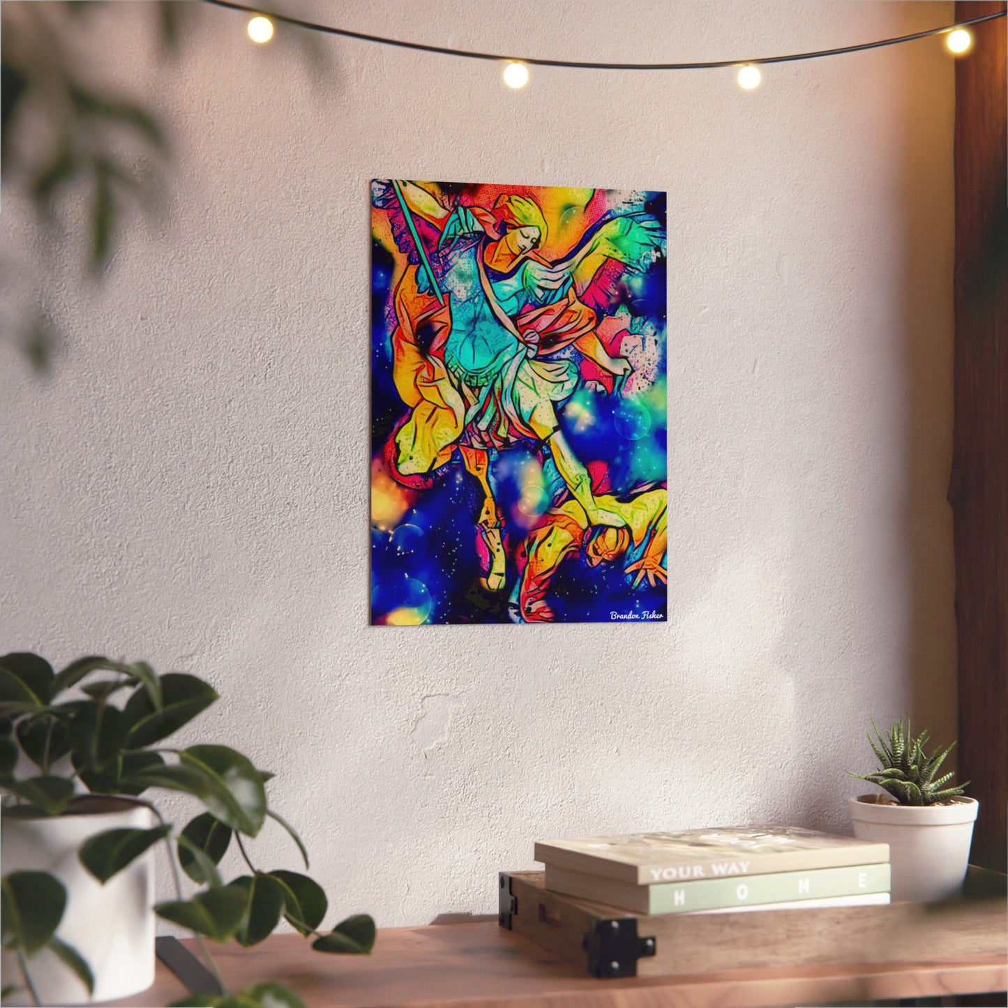 The Archangel Saint Michael — Aluminum Art Panel