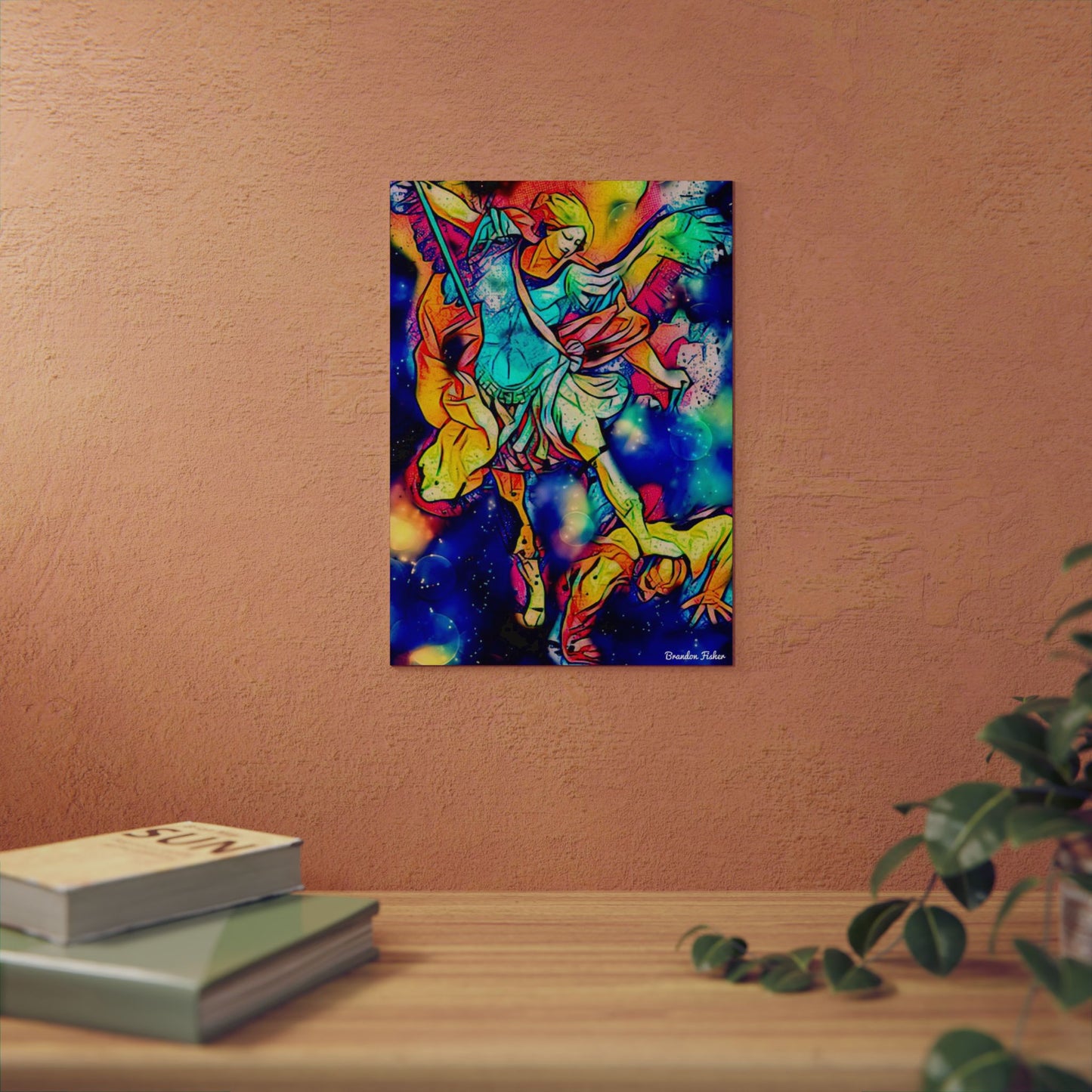 The Archangel Saint Michael — Aluminum Art Panel