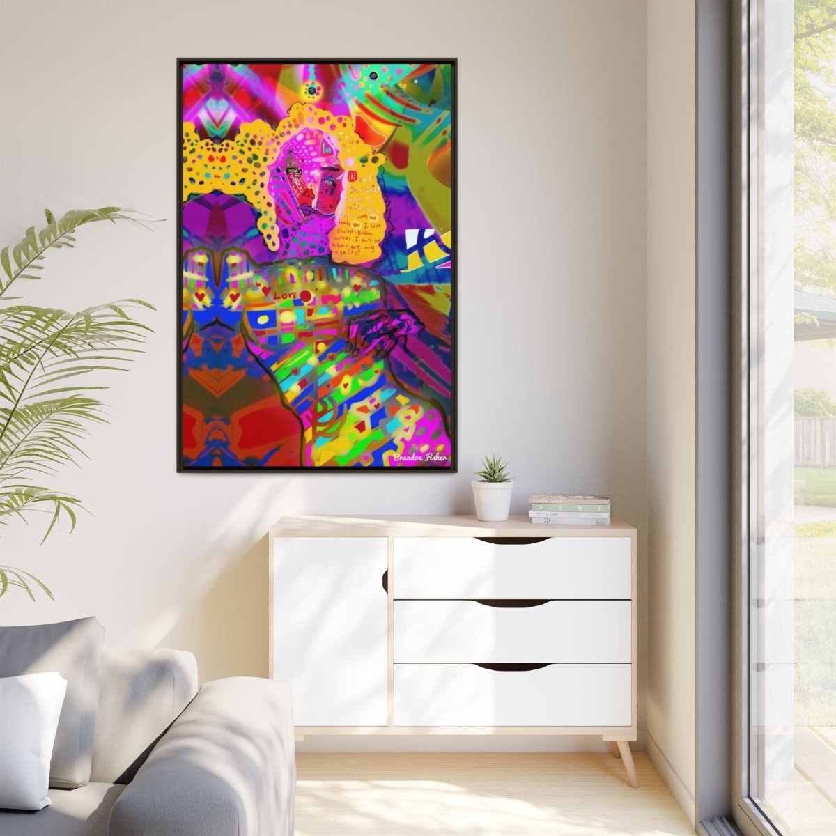 Beautiful Destruction Me - Framed Canvas Art - Brandon Fisher Art