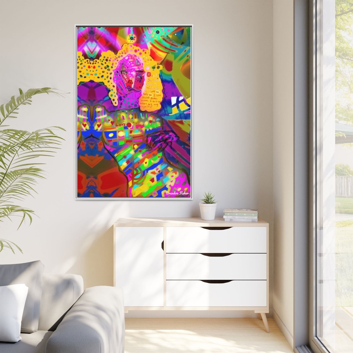 Beautiful Destruction Me - Framed Canvas Art - Brandon Fisher Art