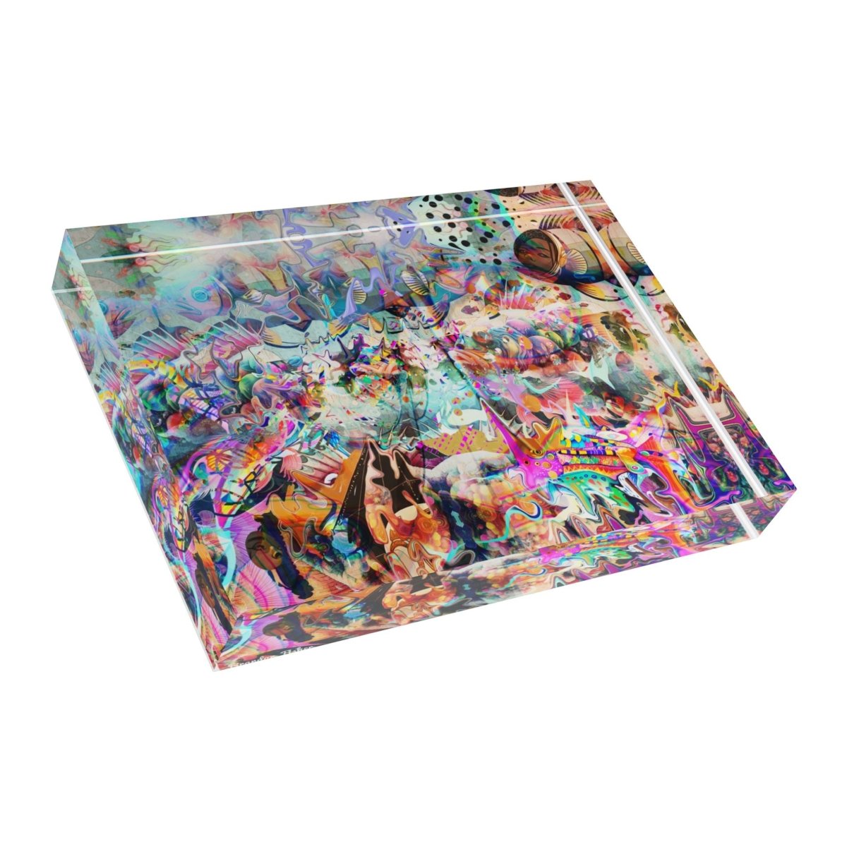 Between Us, Gold - Acrylic Photo Block - Brandon Fisher Art