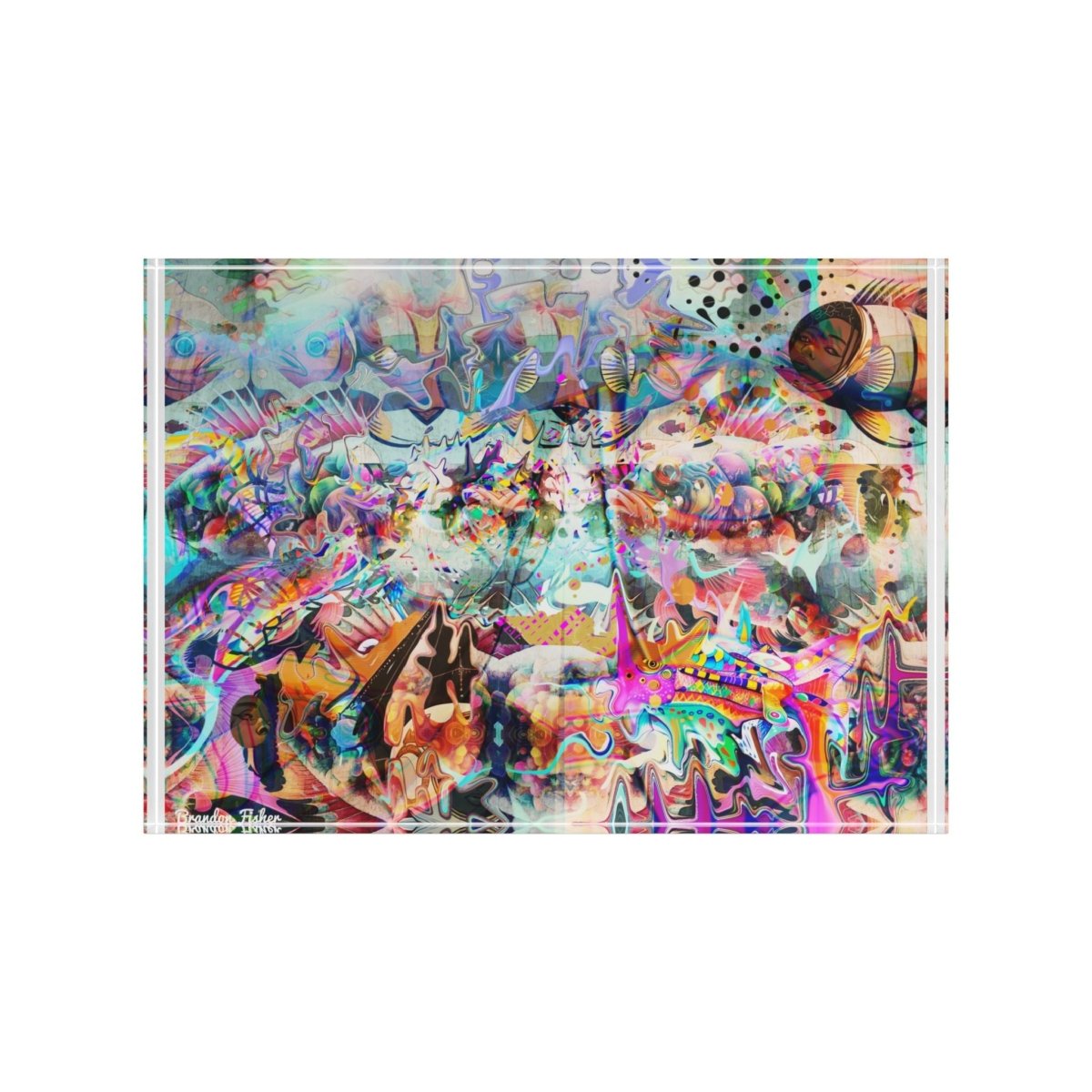 Between Us, Gold - Acrylic Photo Block - Brandon Fisher Art