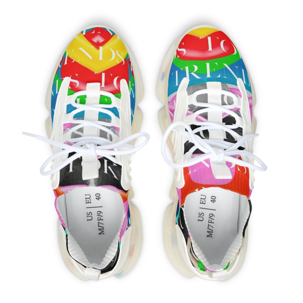 Futuristic Tokyo Hues: Women's NeonDream Sneakers - Brandon Fisher Art