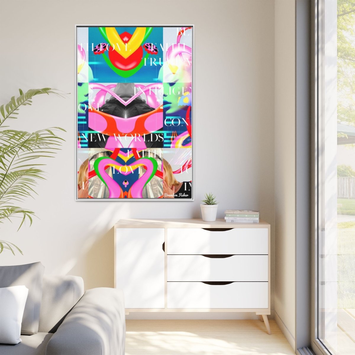 I Believe - Framed Canvas Art - Brandon Fisher Art