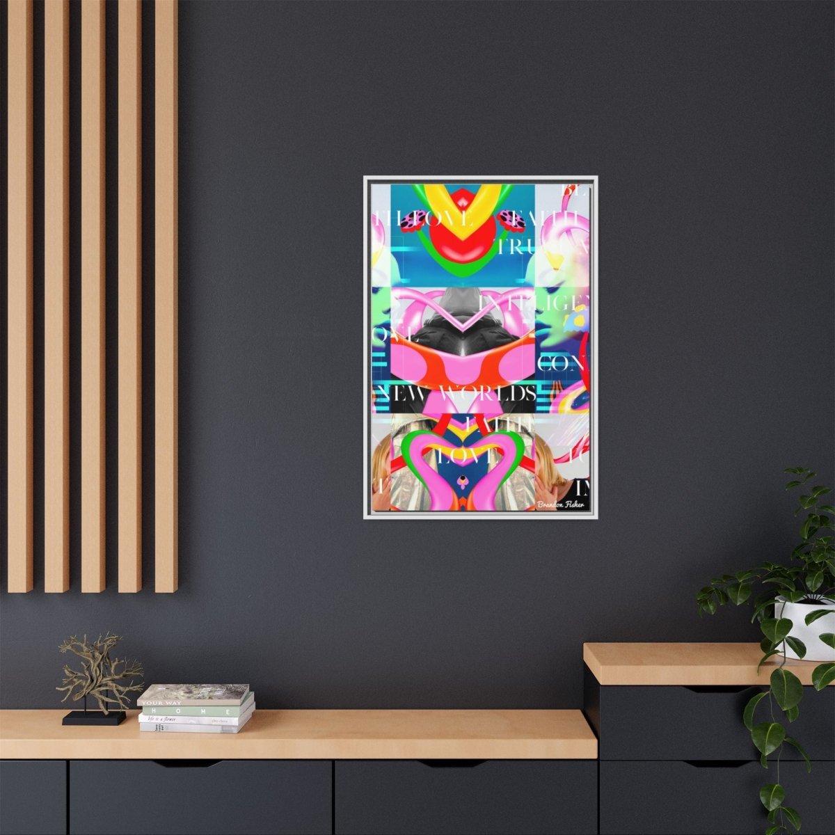 I Believe - Framed Canvas Art - Brandon Fisher Art