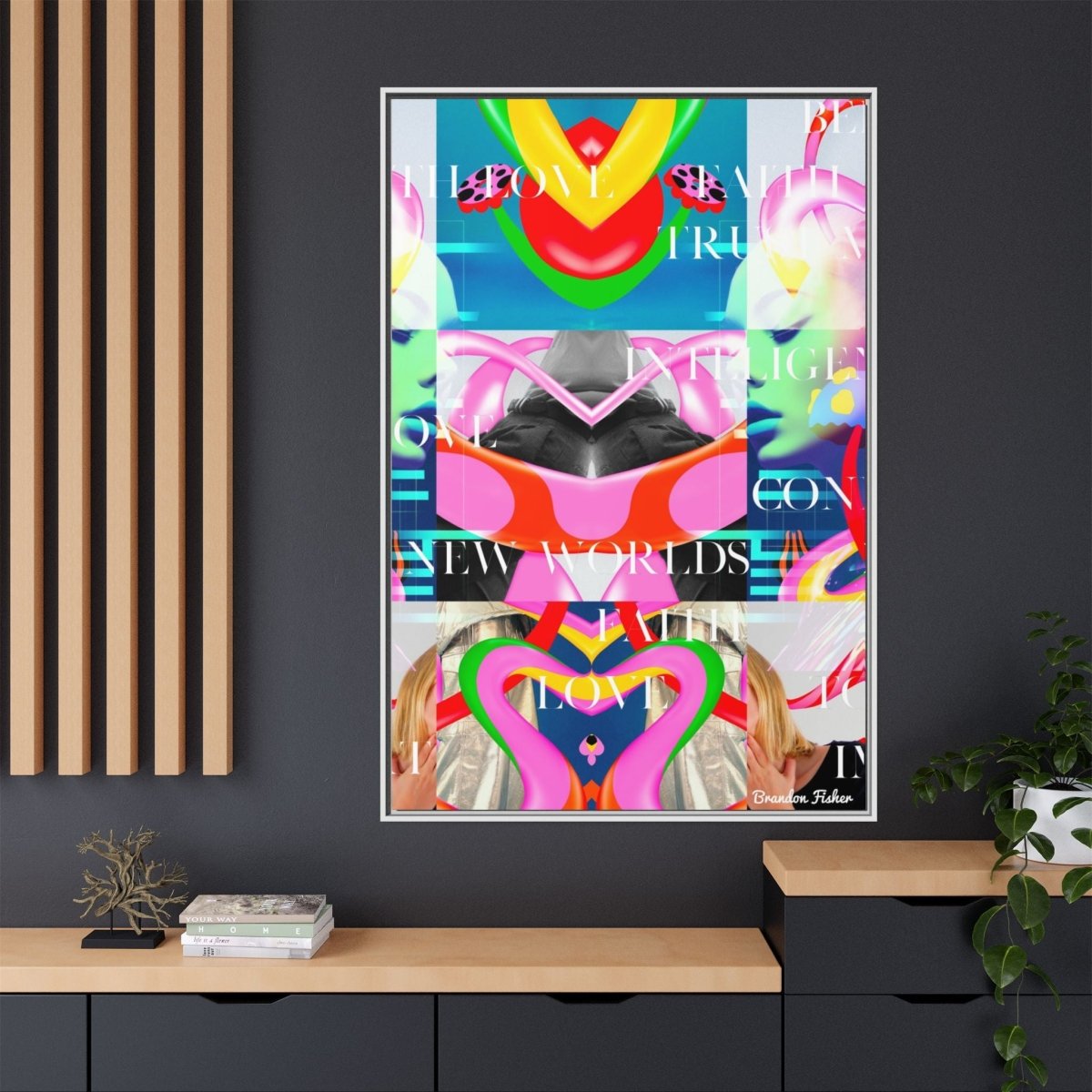 I Believe - Framed Canvas Art - Brandon Fisher Art