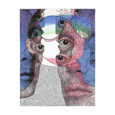 Multivision - Two - Sided Blanket - Brandon Fisher Art