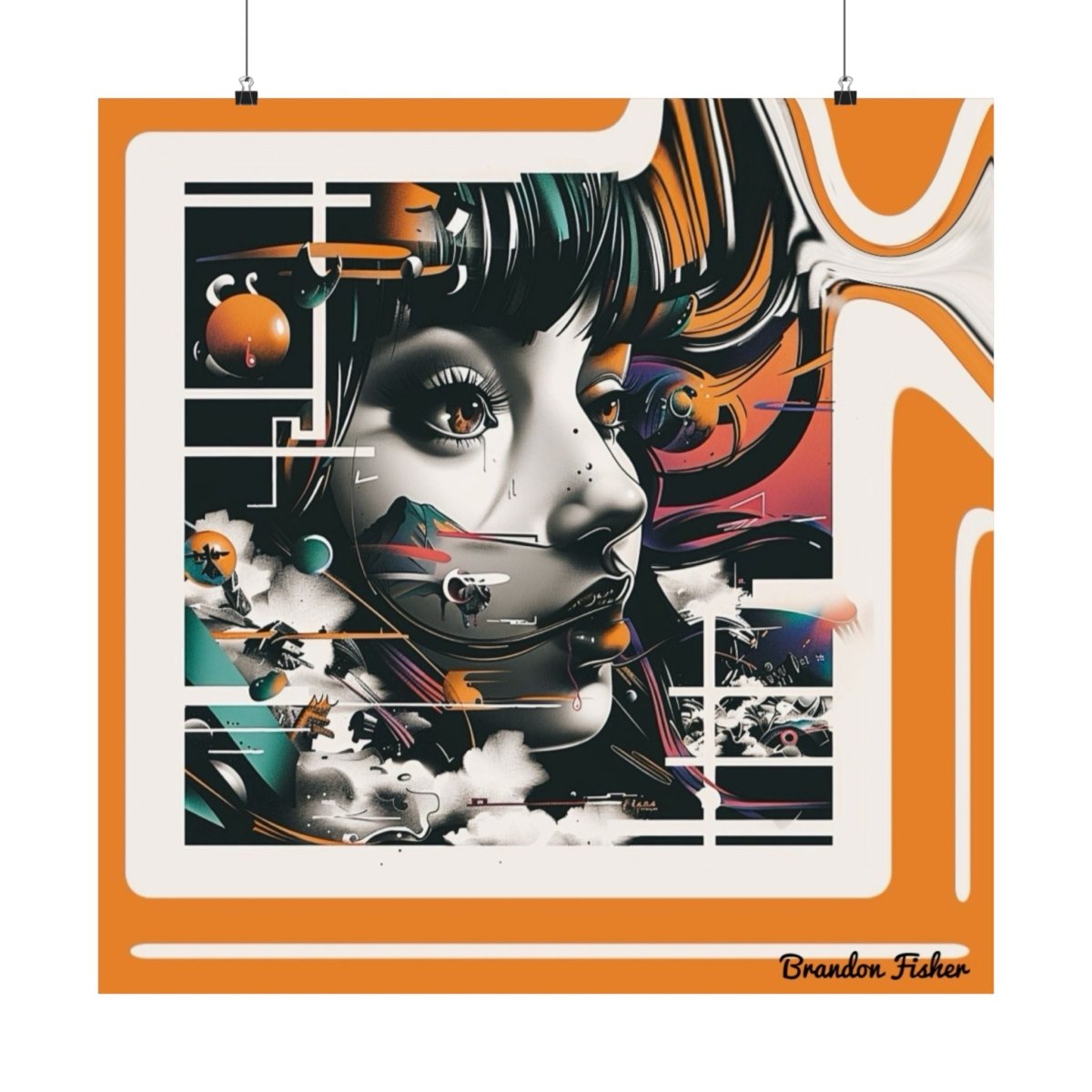 My Sister - Vibrant Satin Poster - Brandon Fisher Art