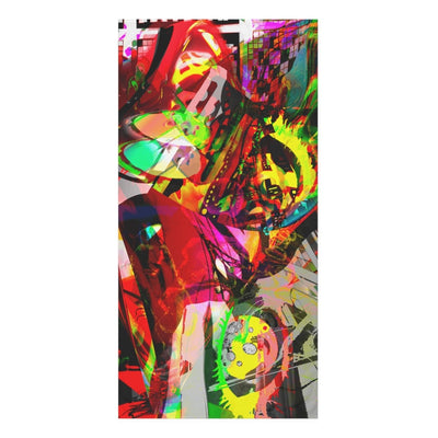 "Red Dance Deliver" Luxurious Mink Cotton Beach Towel - Brandon Fisher Art