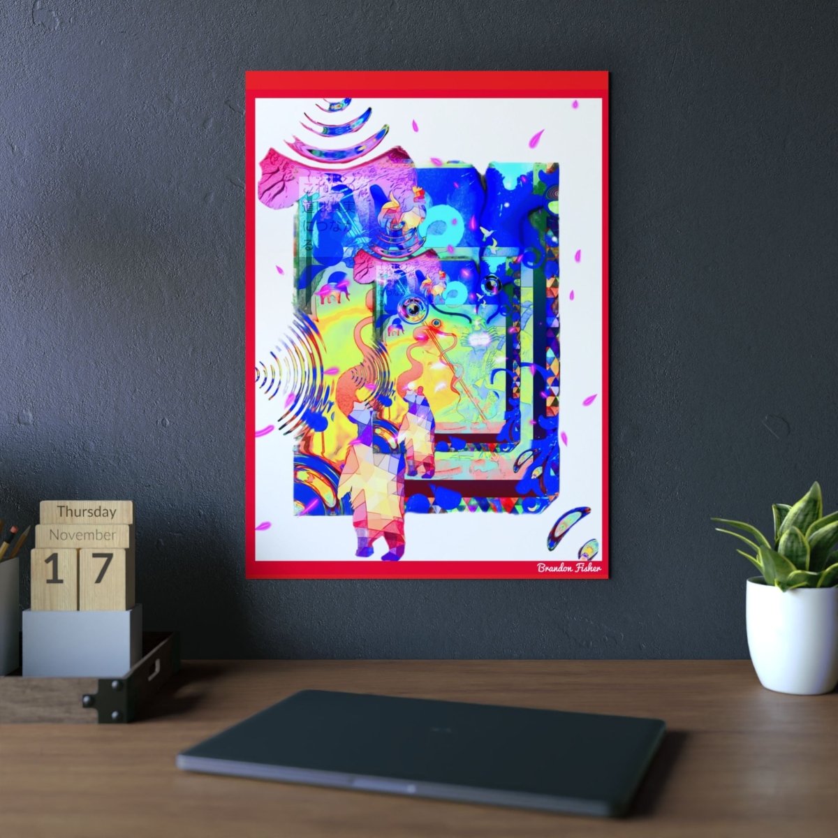 Samurai Eyes — Aluminum Art Panel - Brandon Fisher Art