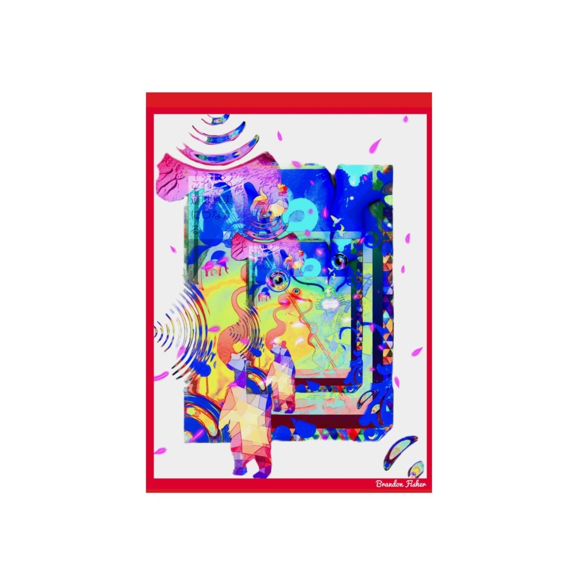 Samurai Eyes — Aluminum Art Panel - Brandon Fisher Art