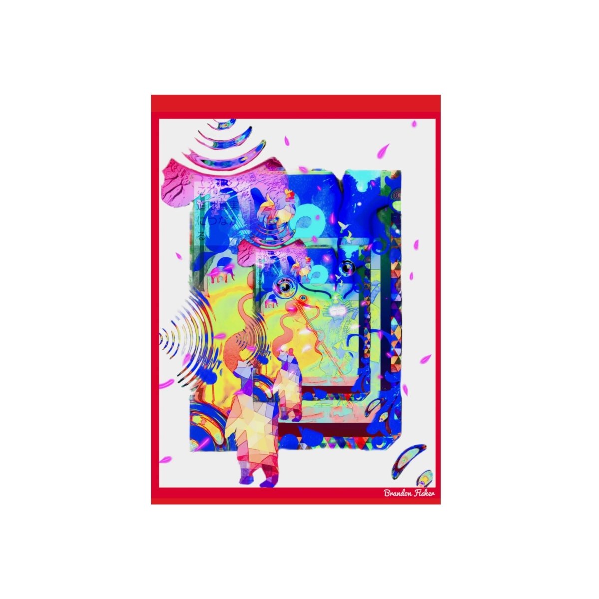 Samurai Eyes — Aluminum Art Panel - Brandon Fisher Art