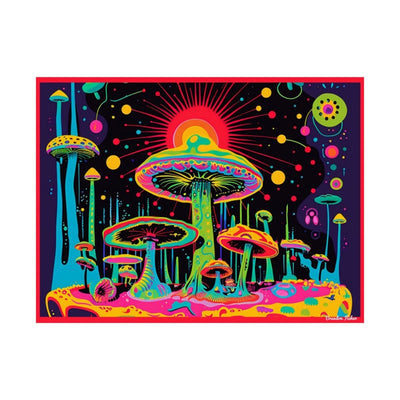 Shrooms - Vibrant Satin Poster - Brandon Fisher Art