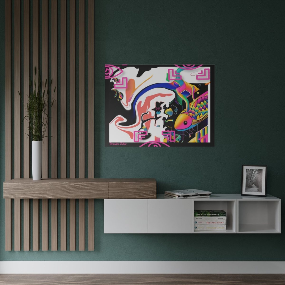 Sushi Rave - Vibrant Satin Poster - Brandon Fisher Art