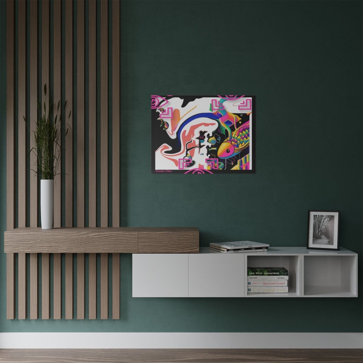 Sushi Rave - Vibrant Satin Poster - Brandon Fisher Art