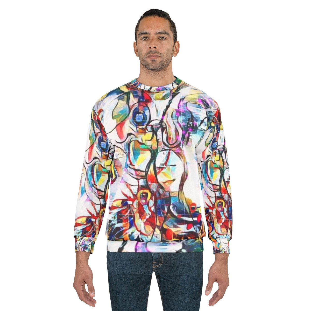 The Angel Sweatshirt (AOP) - Brandon Fisher Art