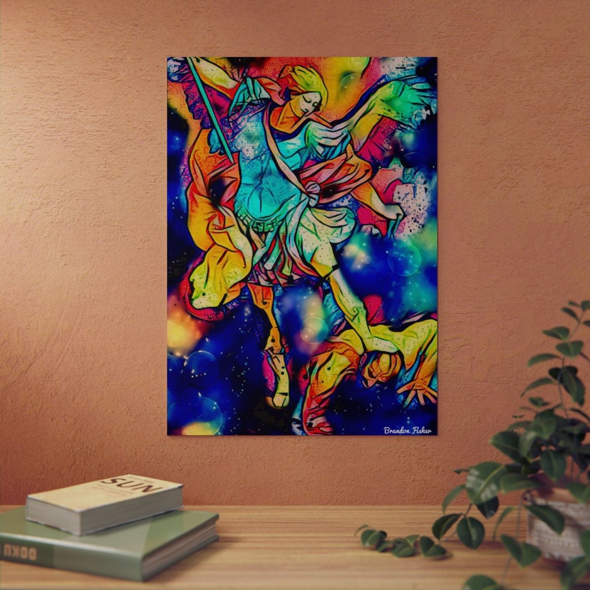 The Archangel Saint Michael — Aluminum Art Panel - Brandon Fisher Art