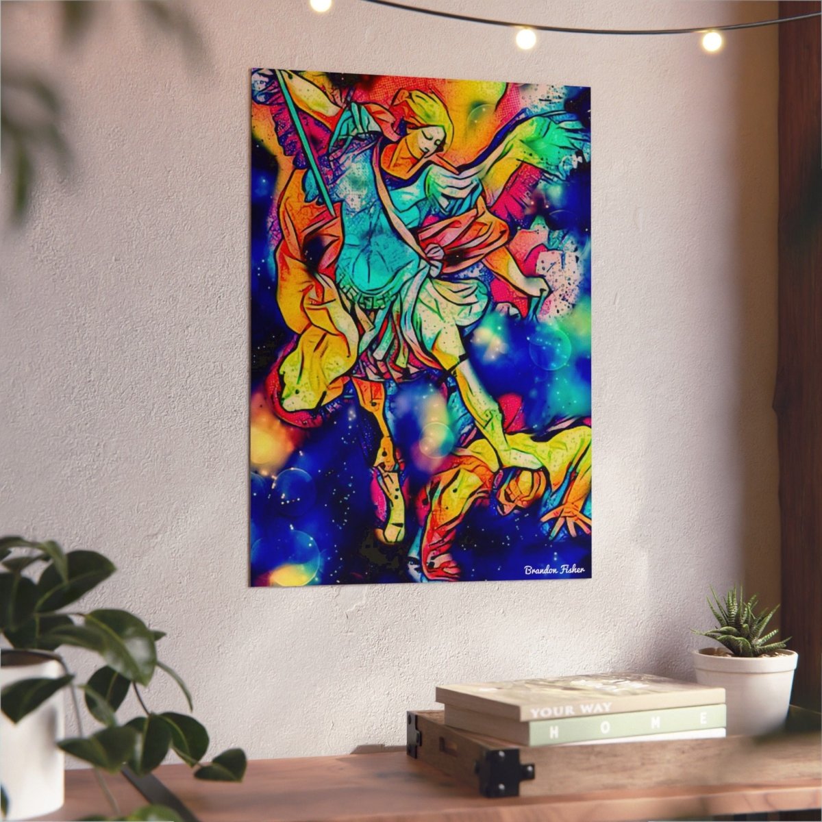 The Archangel Saint Michael — Aluminum Art Panel - Brandon Fisher Art