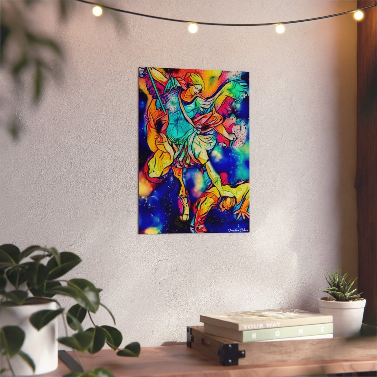 The Archangel Saint Michael — Aluminum Art Panel - Brandon Fisher Art