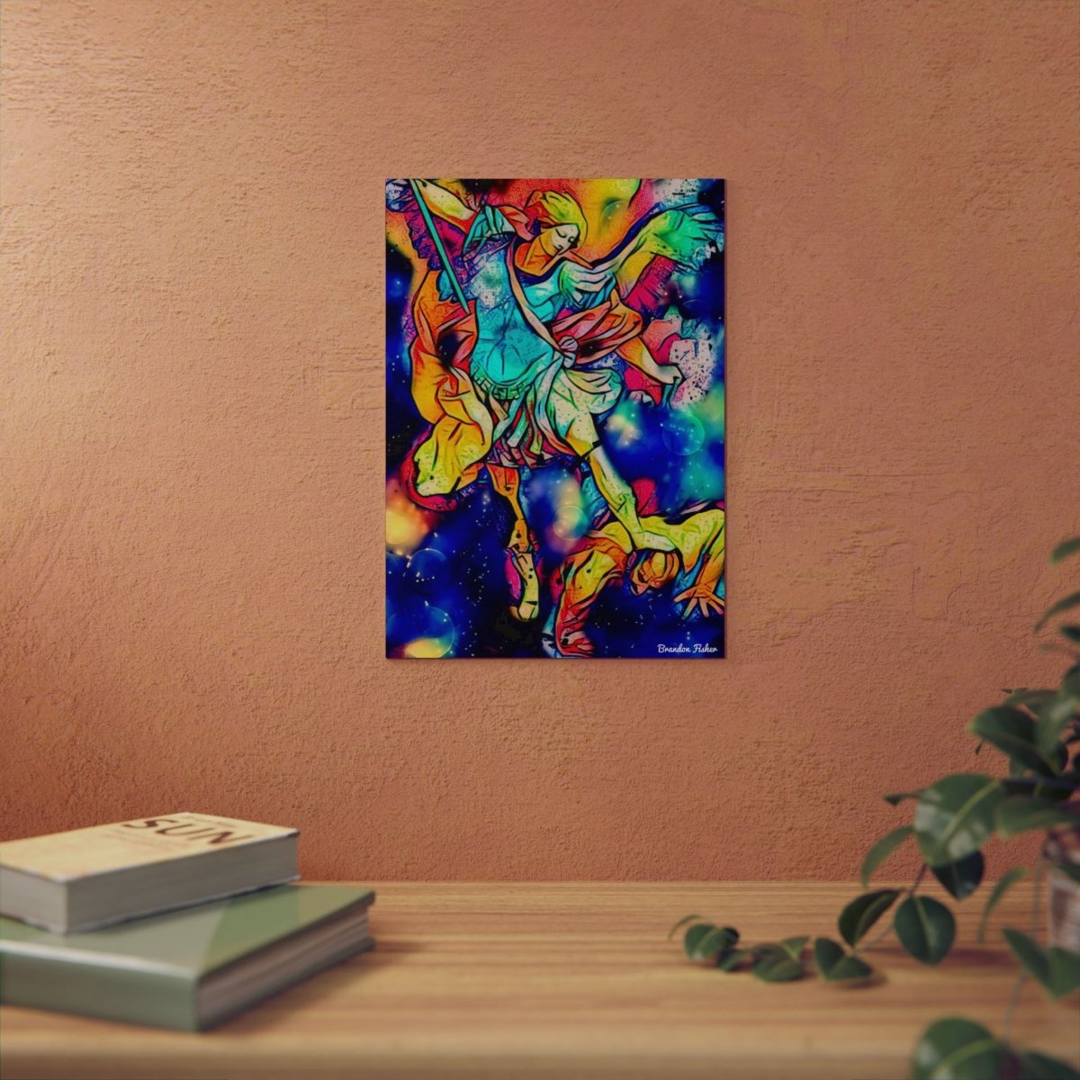 The Archangel Saint Michael — Aluminum Art Panel - Brandon Fisher Art