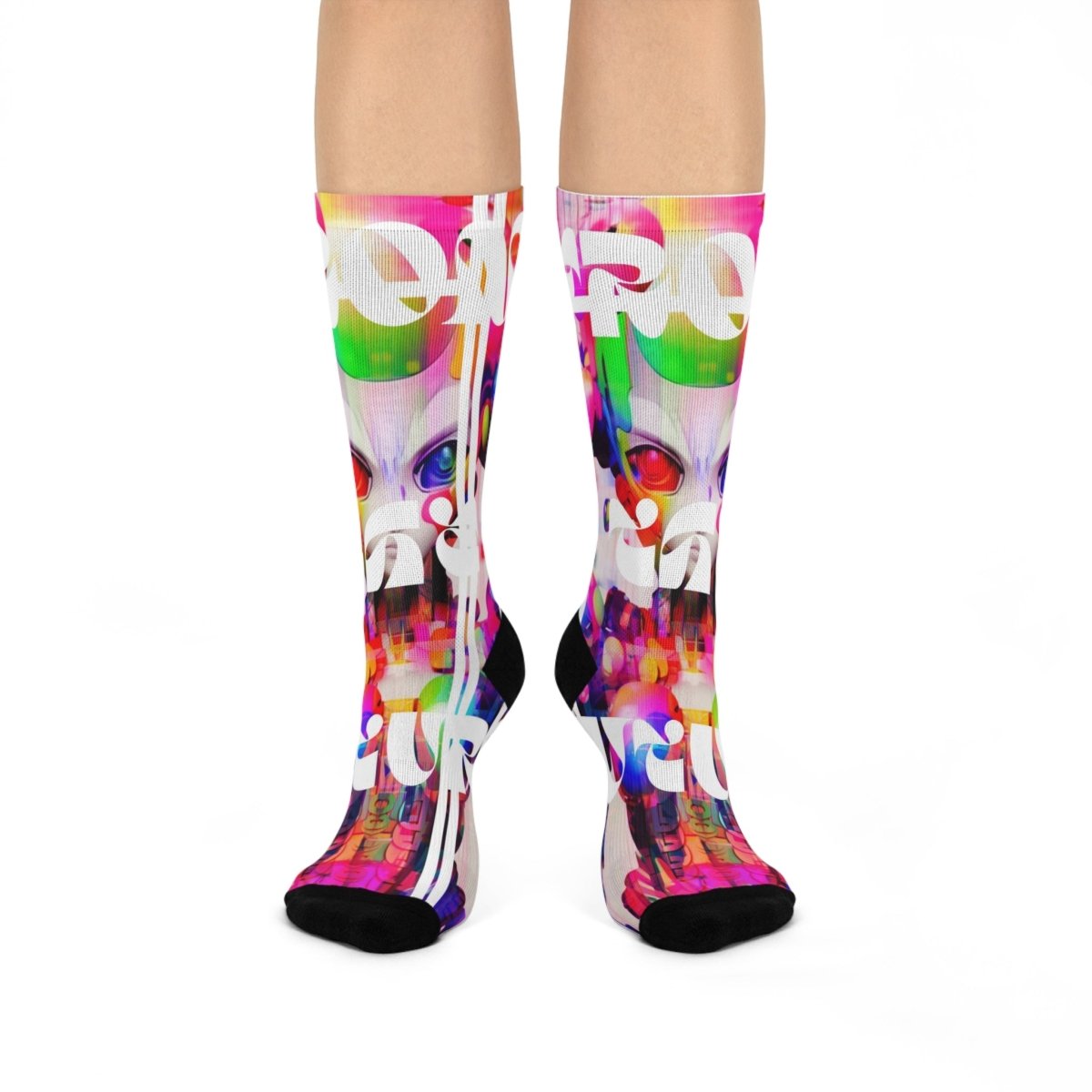 The Future Cushioned Crew Socks - Brandon Fisher Art