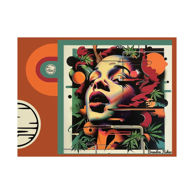 The Happy Laura - Vibrant Satin Poster - Brandon Fisher Art