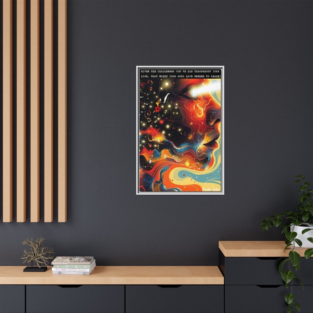 The Over Soul - Framed Canvas Art - Brandon Fisher Art