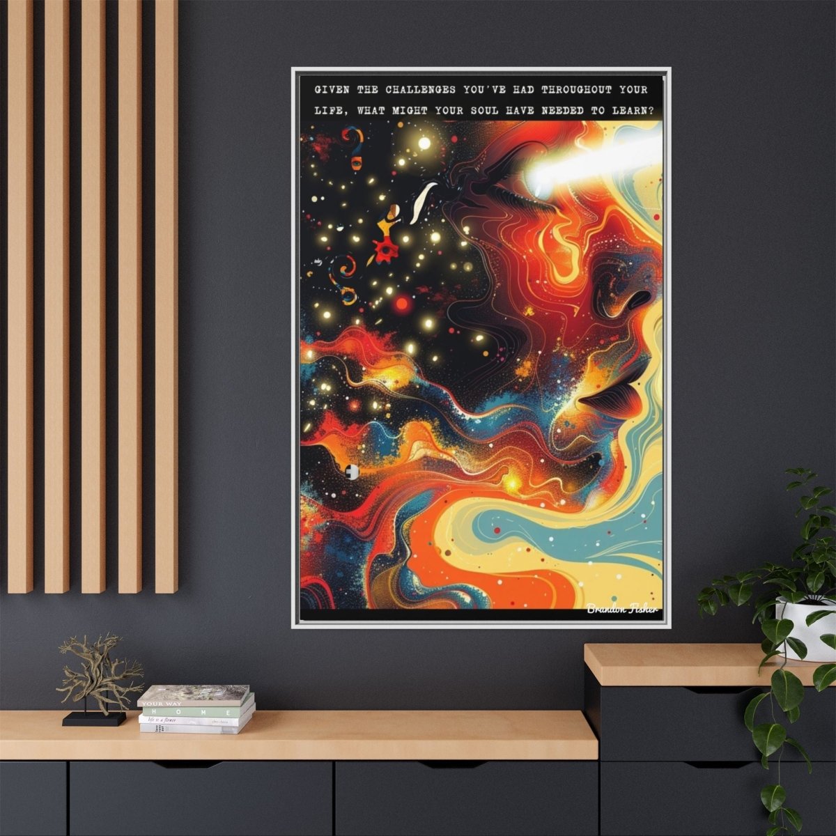 The Over Soul - Framed Canvas Art - Brandon Fisher Art