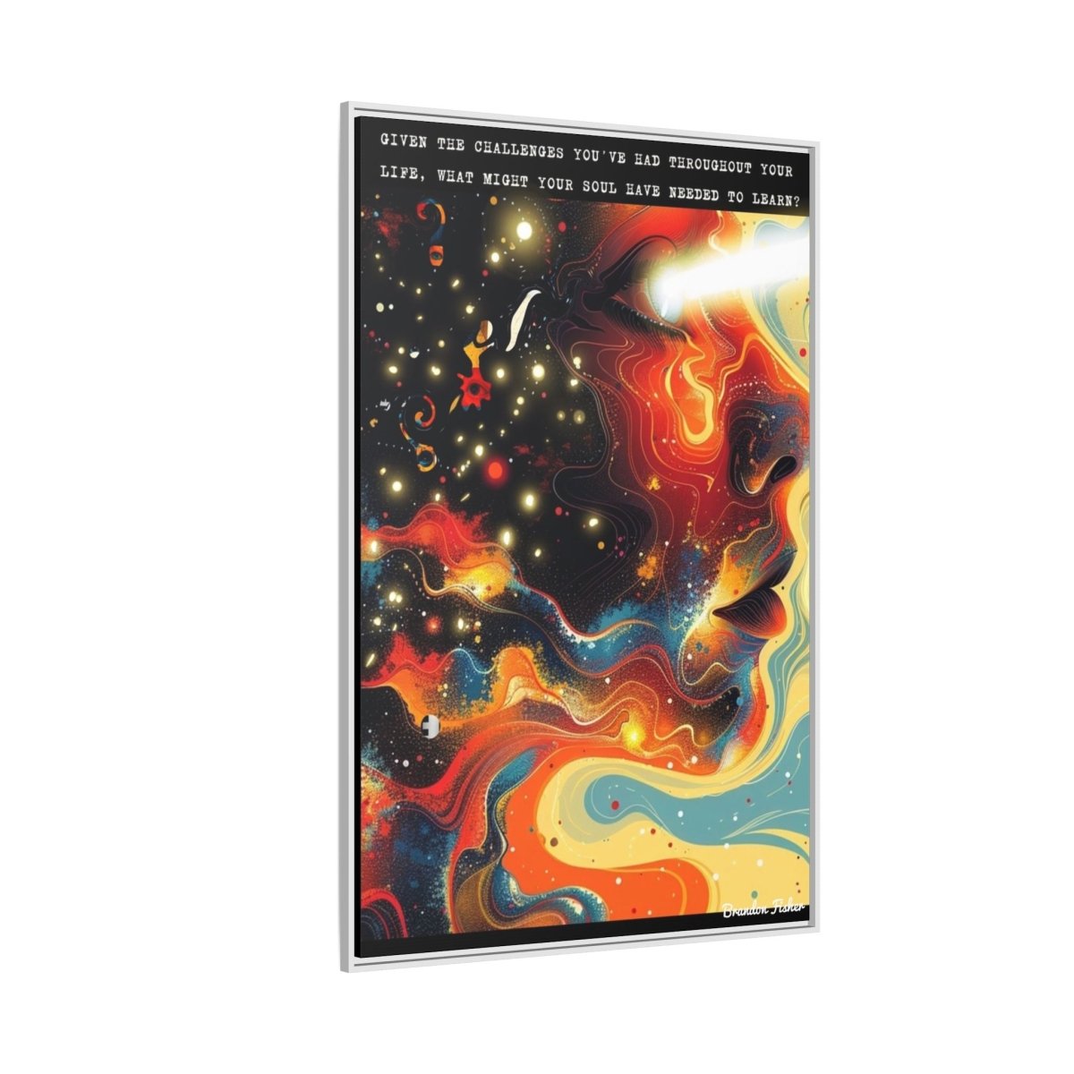 The Over Soul - Framed Canvas Art - Brandon Fisher Art