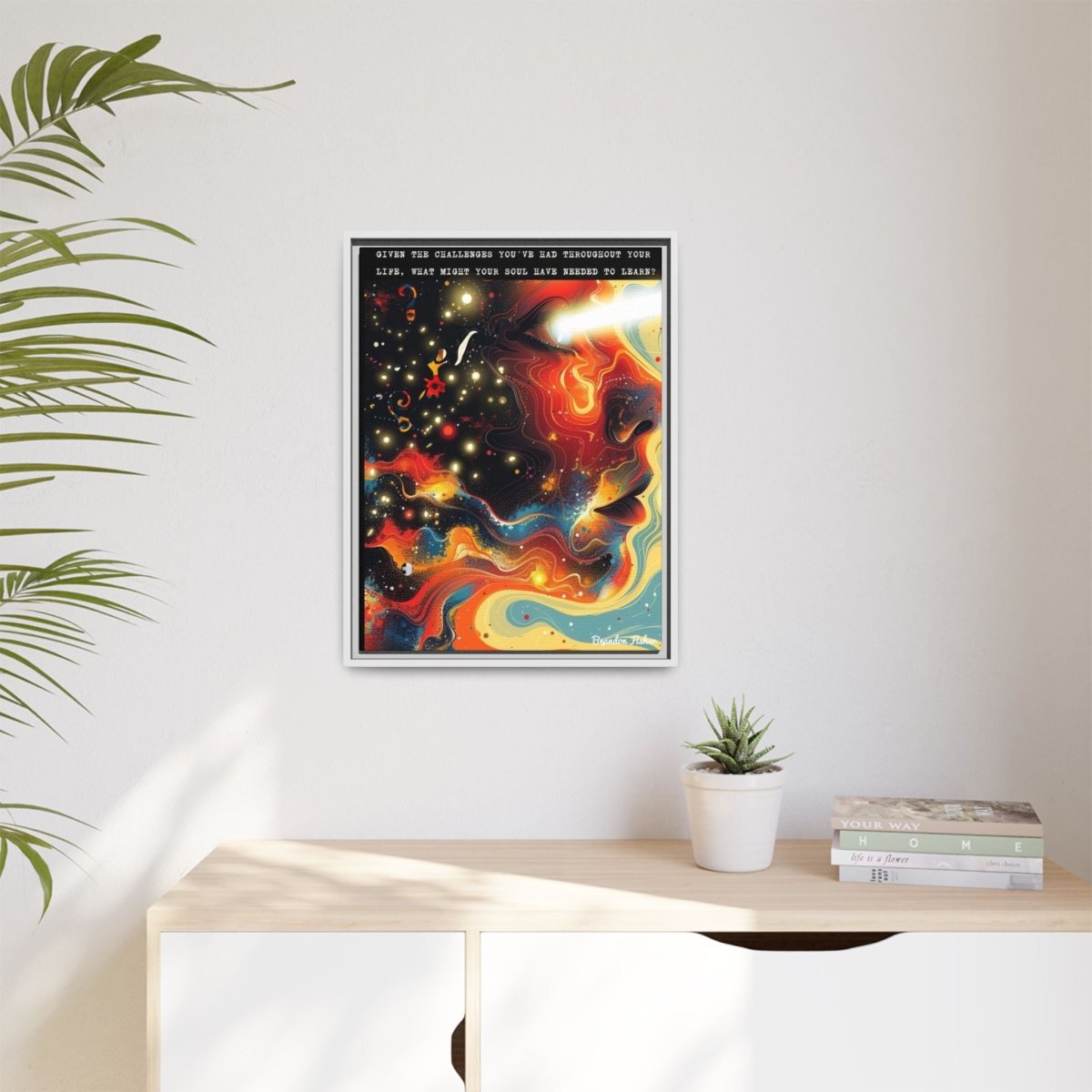 The Over Soul - Framed Canvas Art - Brandon Fisher Art