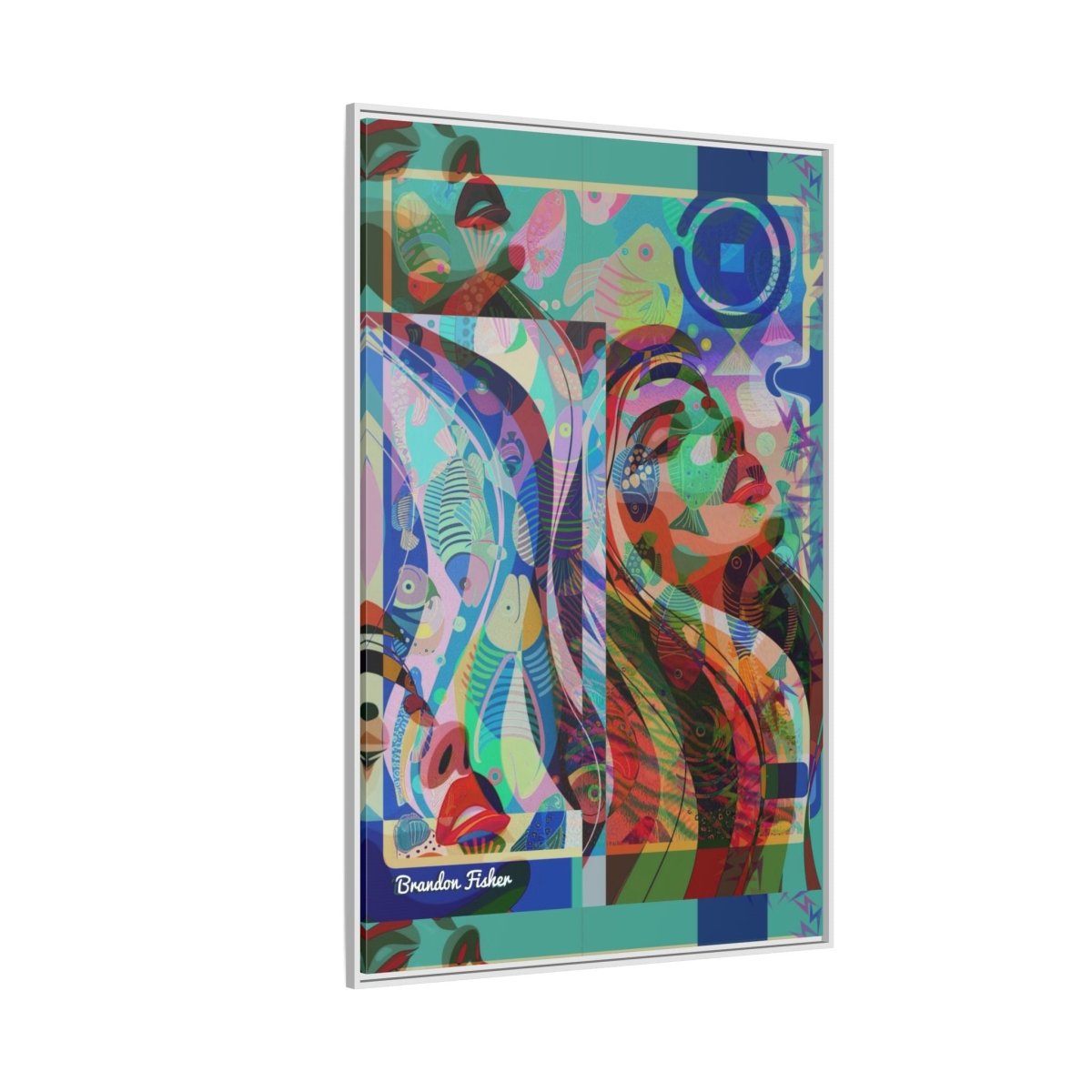 Through the Void - Framed Canvas Art - Brandon Fisher Art