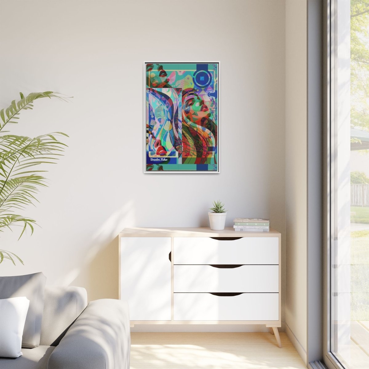 Through the Void - Framed Canvas Art - Brandon Fisher Art