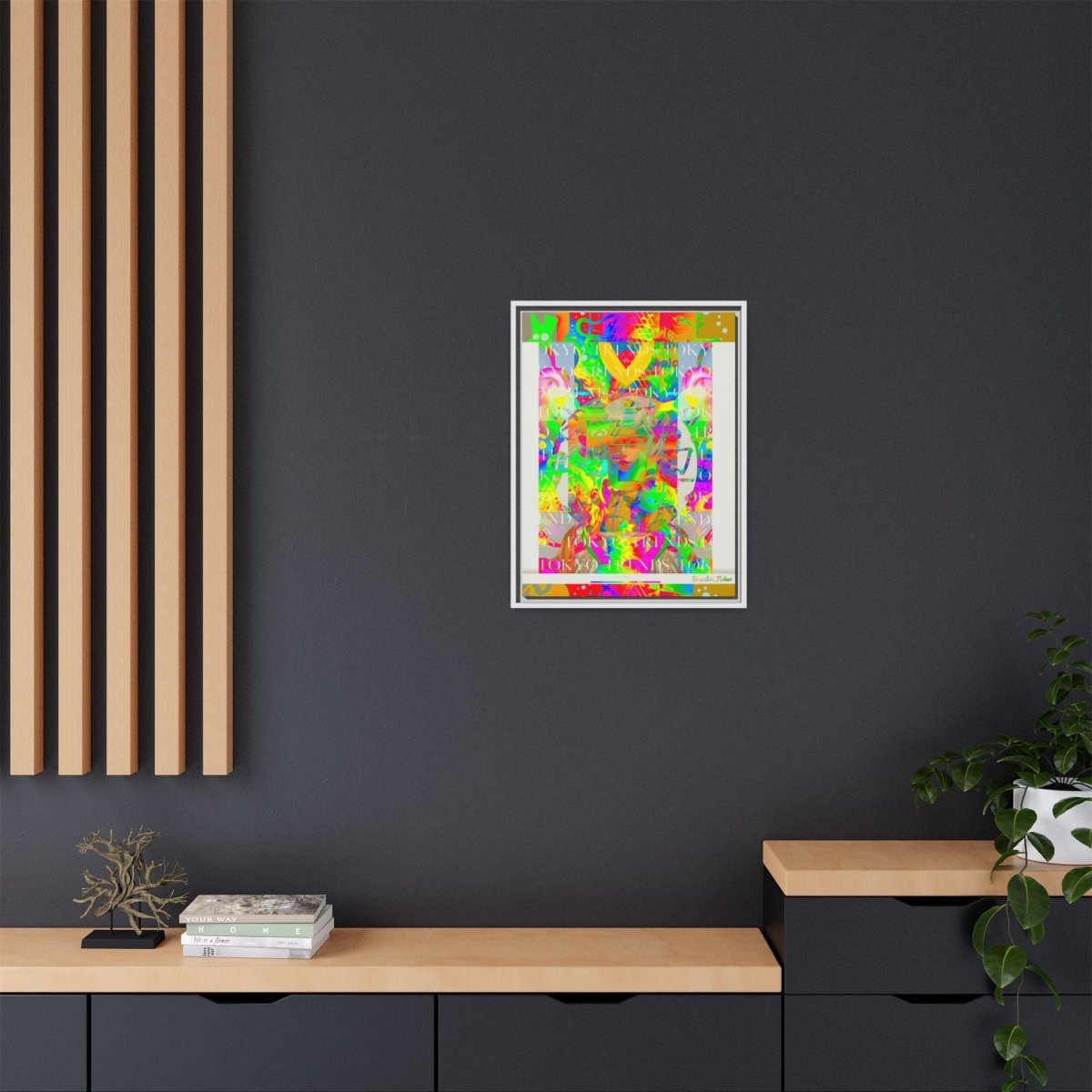 Tokyo Lights On Fire - Framed Canvas Art - Brandon Fisher Art