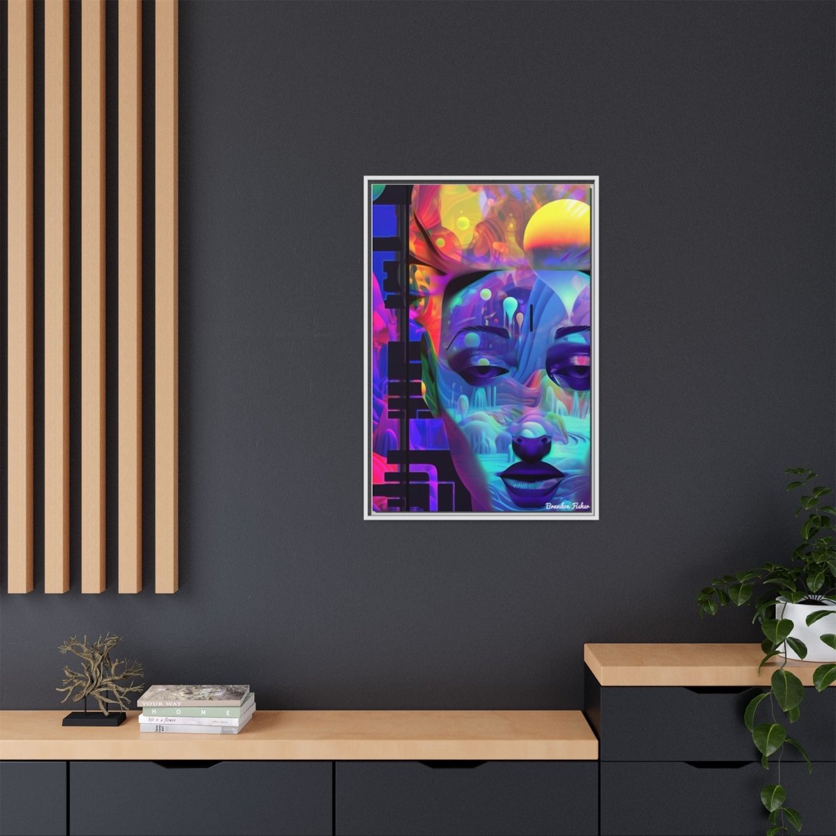 Vibrant Look - Framed Canvas Art - Brandon Fisher Art