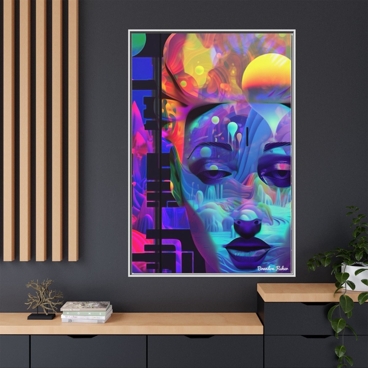 Vibrant Look - Framed Canvas Art - Brandon Fisher Art