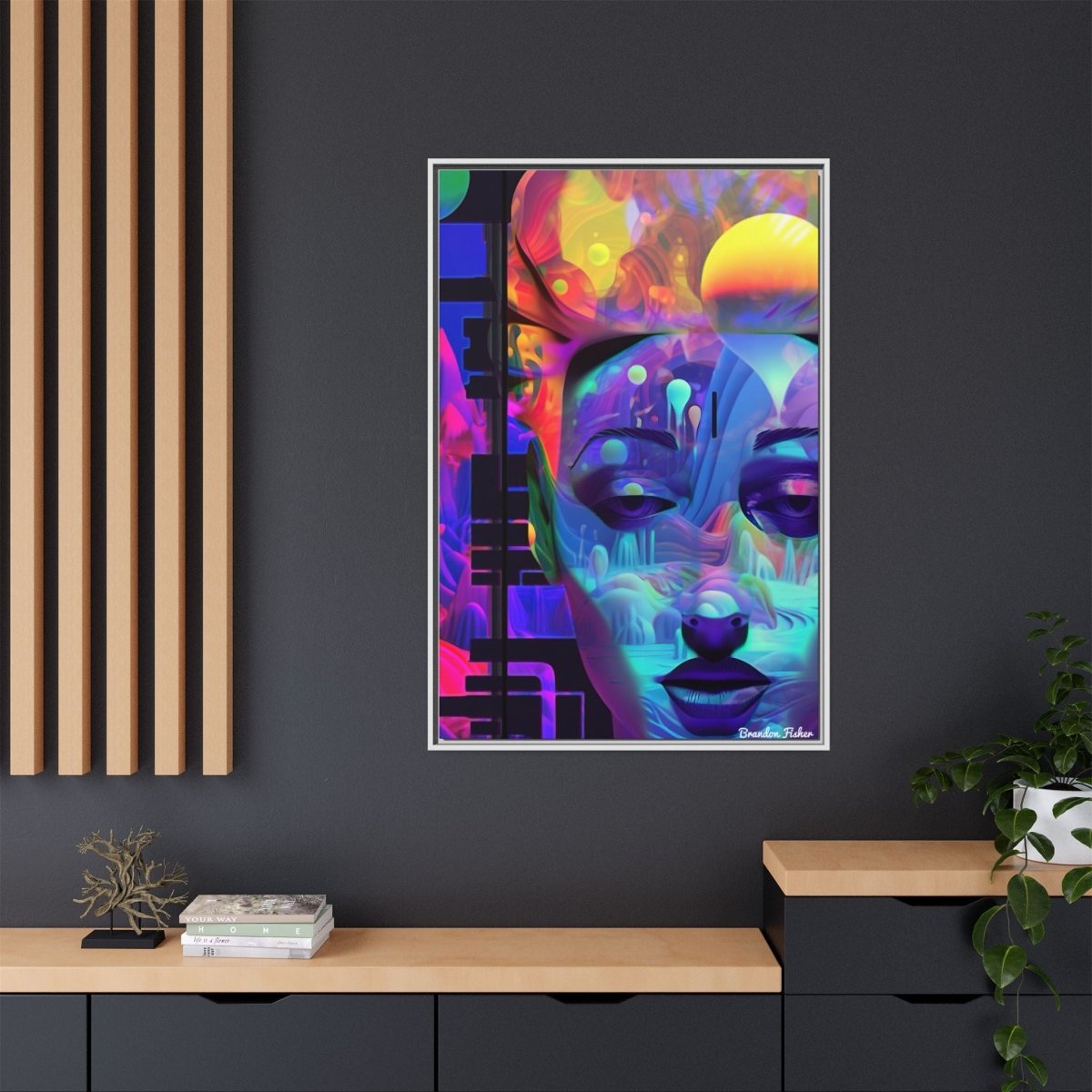 Vibrant Look - Framed Canvas Art - Brandon Fisher Art