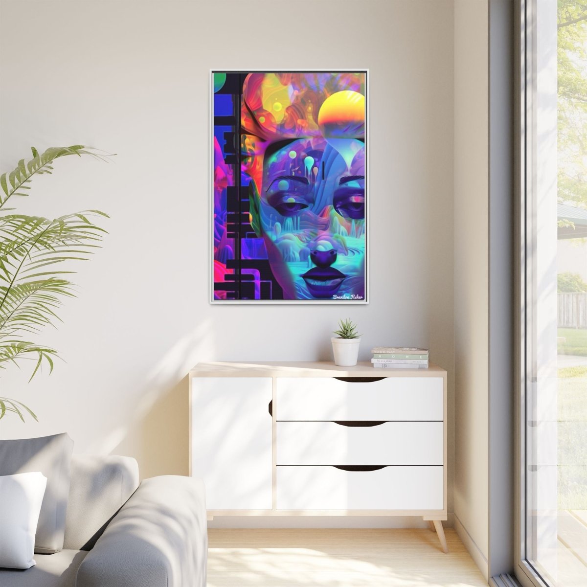 Vibrant Look - Framed Canvas Art - Brandon Fisher Art