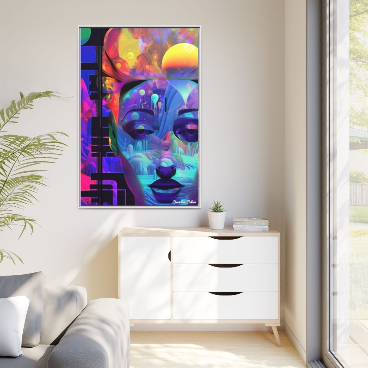 Vibrant Look - Framed Canvas Art - Brandon Fisher Art