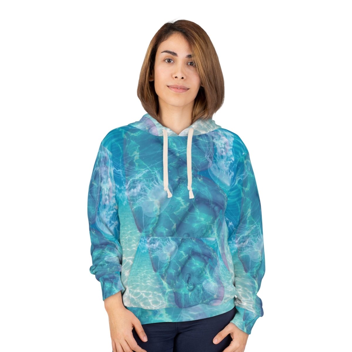 Water Baby AOP Unisex Pullover Hoodie - Brandon Fisher Art