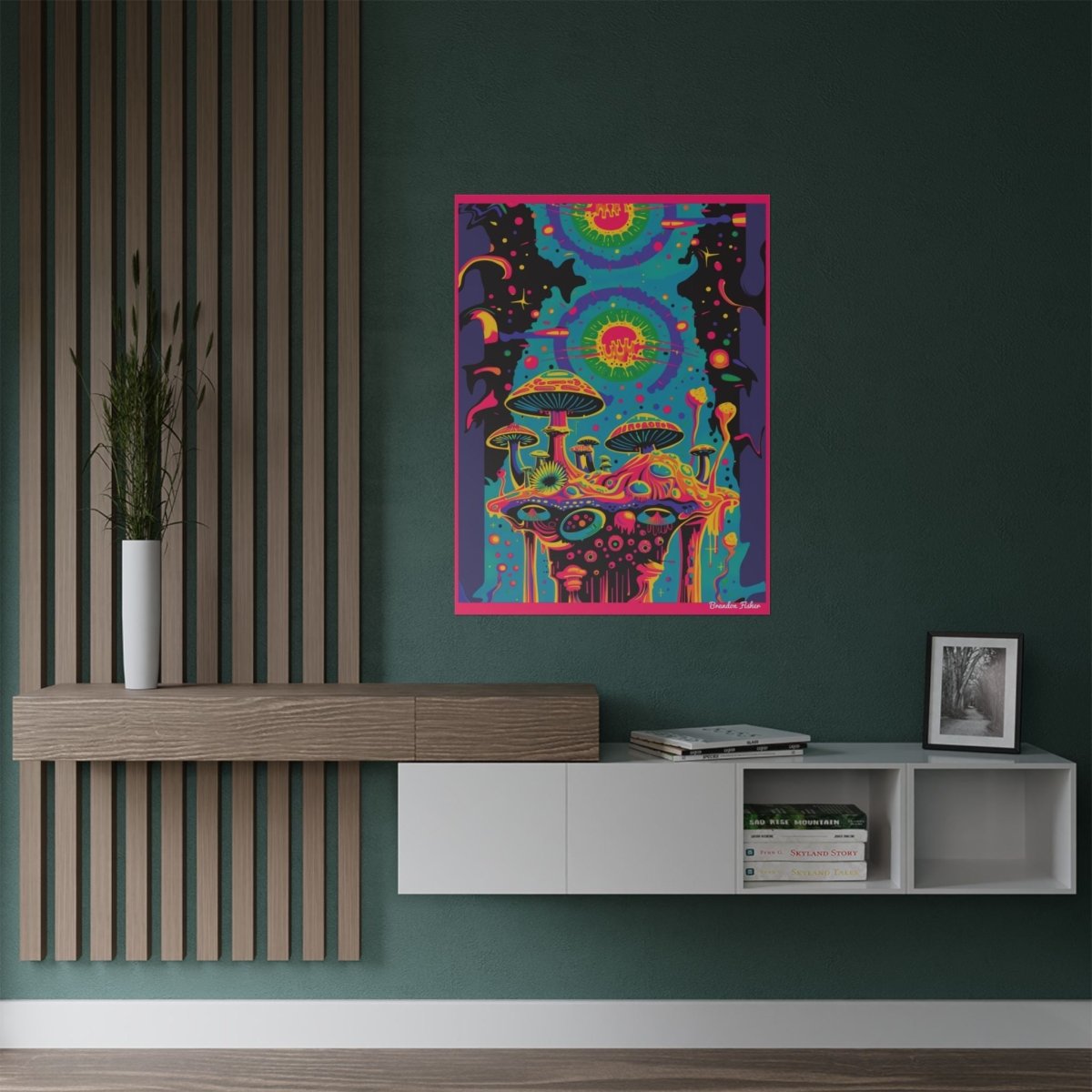 You Are Hallucinating - Vibrant Satin Poster - Brandon Fisher Art