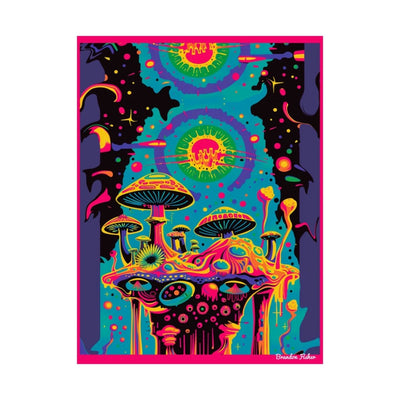 You Are Hallucinating - Vibrant Satin Poster - Brandon Fisher Art